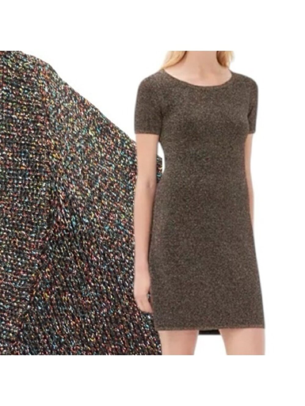 Sandro Riva Multicolored Metallic Dress Size 1/Small